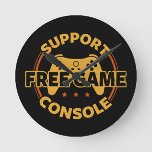 Grappige Gamer Console Protest Gamen Ronde Klok