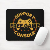 Grappige gamer console protest gaming muismat (Met muis)