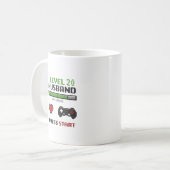 Grappige Gamer Echtgenoot Mok Pixel Art Retro Desi (Voorkant links)