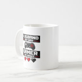 Grappige Gamer Echtgenoot Mok Pixel Kunst Retro De (Voorkant links)