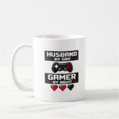 Grappige Gamer Echtgenoot Mok Pixel Kunst Retro De (Links)