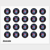 Grappige Gamer Gamecontroller Voor Tiener Jongens  Ronde Sticker (Vel)