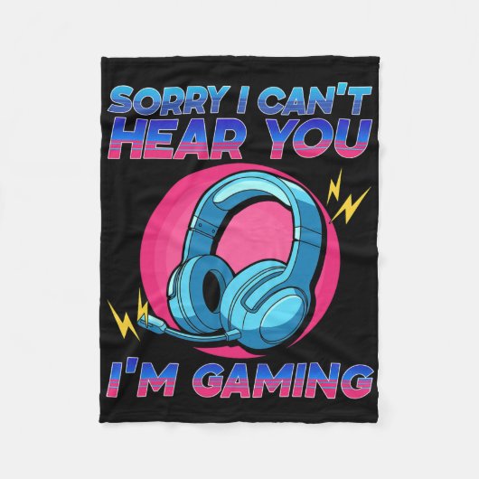Grappige gamer gamecontroller voor tienerjongens m fleece deken (Voorkant)