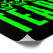 Grappige Gamer Gamen Sarcastisch Game Nerd Patch D Poster (Hoek)