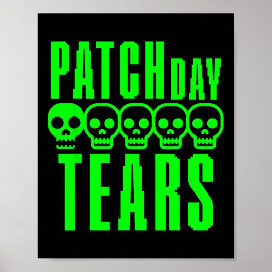 Grappige Gamer Gamen Sarcastisch Game Nerd Patch D Poster (Voorkant)