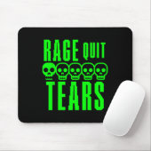 Grappige Gamer Gamen Sarcastisch Rage Quit Noob Tr Muismat (Met muis)