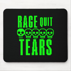 Grappige Gamer Gamen Sarcastisch Rage Quit Noob Tr Muismat