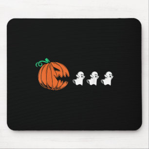 Grappige Gamer Gaming Pompoen Eten Spook Halloween Muismat