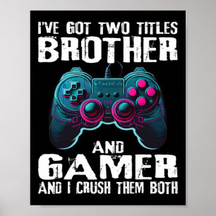 Grappige Gamer Gezegden voor Jongens Tiener Kinder Poster