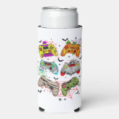 Grappige Gamer Halloween Seltzer Koelbox Seltzer Blikjeskoeler (Seltzer Voorkant)