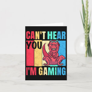 Grappige Gamer Headset Gamen Kan je niet horen Ik  Kaart