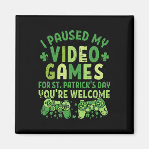 Grappige gamer Ik pauzeerde mijn videogames voor S Magneet