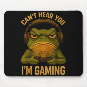 Grappige gamer kikker kunst grafische T-shirt mann Muismat