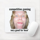 Grappige Gamer Meme Muismat Competitief Gamen  (Met muis)