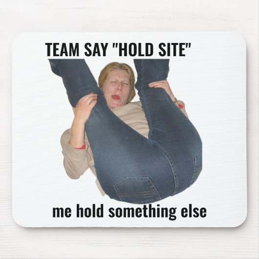 Grappige gamer meme muismat houd site (Voorkant)