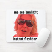 Grappige gamer meme muismat instant flashbang (Met muis)