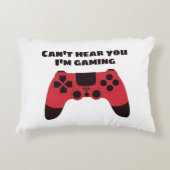 Grappige Gamer Meme - Videospellen Nerd Typografis Accent Kussen (Voorkant)