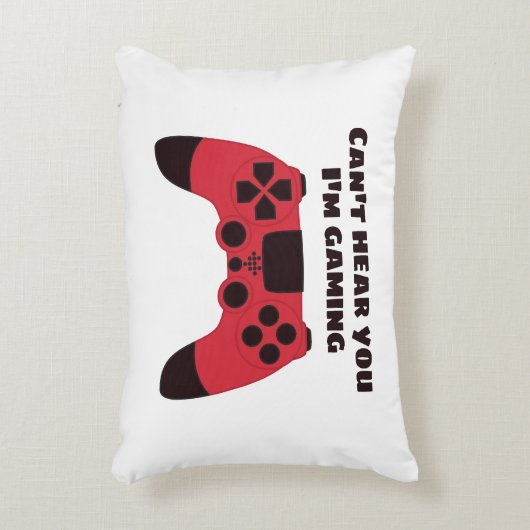 Grappige Gamer Meme - Videospellen Nerd Typografis Accent Kussen (Voorkant(Verticaal))