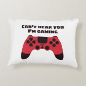 Grappige Gamer Meme - Videospellen Nerd Typografis Accent Kussen (Achterkant)