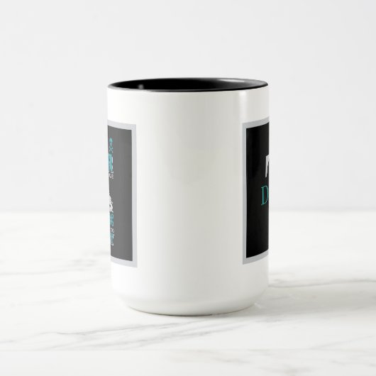 Grappige gamer Monogram Word Art toevoegen Mok (Midden)