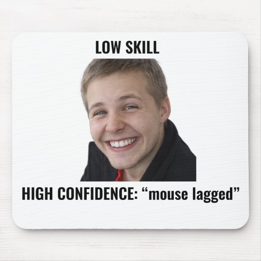 Grappige Gamer Muis Vertraging Meme Muismat (Voorkant)
