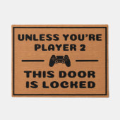 Grappige gamer nerdy Humor minimalistische introve Deurmat (Voorkant)