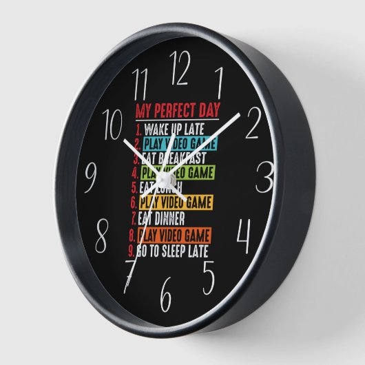 Grappige gamer perfecte dag woord kunst (Hoek)