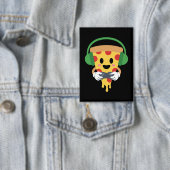 Grappige Gamer Pizza Gamen Videospel Enthousiast J Button (Insitu)