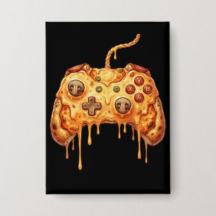 Grappige Gamer Pizza Gamen Videospel Enthousiast J Button