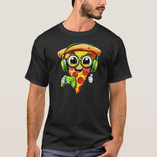 Grappige Gamer Pizza Gaming Voedsel Liefhebbers Sp T-shirt