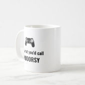 Grappige Gamer Quote - Aangepaste Tekst Koffiemok (Voorkant links)