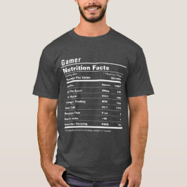 Grappige Gamer Stats Custom Label Bewerkbare Gag G T-shirt