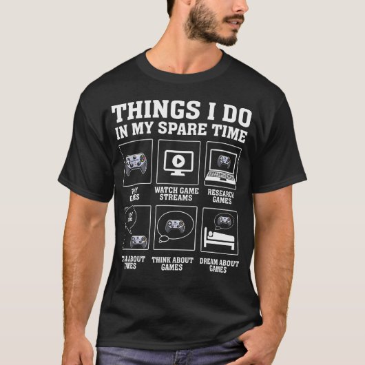 Grappige Gamer T-shirt (Voorkant)