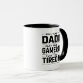 Grappige Gamer Vader Mok | Fulltime Vader Deeltijd (Voorkant rechts)