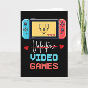 Grappige Gamer Valentijnsdag V Is Voor Valentijn V Kaart