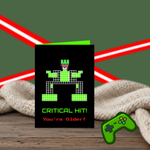 Grappige gamer verjaardagskaart feestdagen kaart