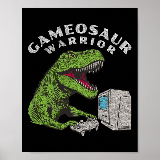 Grappige Gamer Video Game Player Poster (Voorkant)