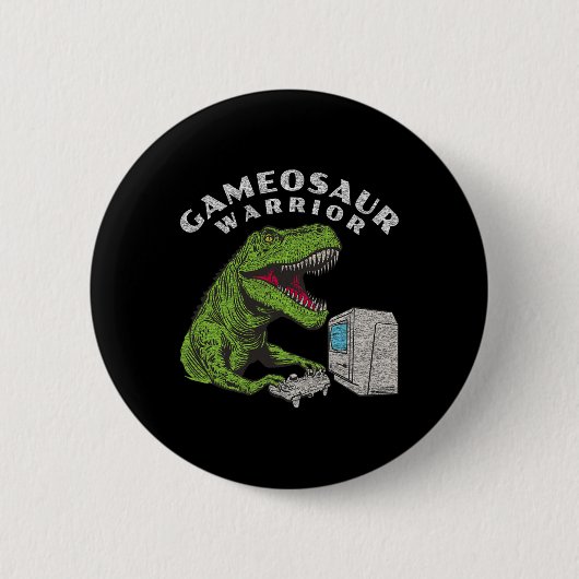 Grappige Gamer Video Game Player Ronde Button 5,7 Cm (Voorkant)