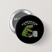Grappige Gamer Video Game Player Ronde Button 5,7 Cm (Voorkant /achterkant)