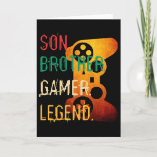 Grappige gamer videogames voor jongens Son Broth Kaart