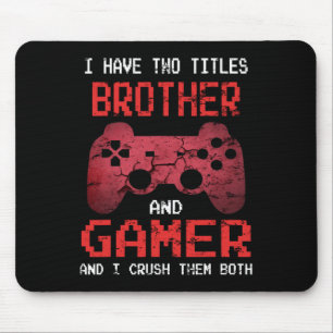 Grappige Gamer Vintage Videogames Voor Broer S Muismat