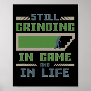 Grappige Gamer Voor Coole Grootouders Die Gamen Poster