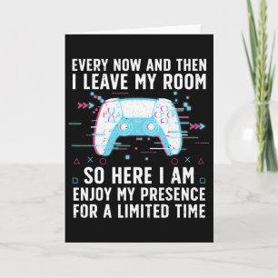 Grappige gamerkunst voor mannen vrouwen gamen game kaart