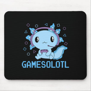 Grappige Gamesolotl Anime Kawaii Gaming Axolotl Vi Muismat
