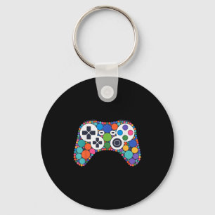 Grappige Gaming Controller Stippen Video Gamers St Sleutelhanger