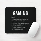 Grappige Gaming Definitie2 Muismat (Met muis)