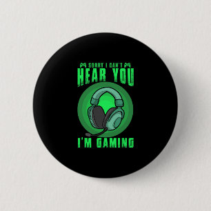 Grappige Gaming Gamer Game Controller Video Gaming Ronde Button 5,7 Cm