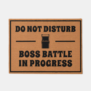 Grappige Gaming Geeky Humor Minimalistisch Rustiek Deurmat