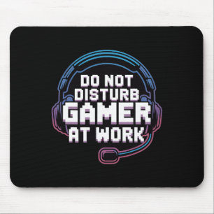 Grappige Gaming Headset Humor Niet Storen Gamer Muismat