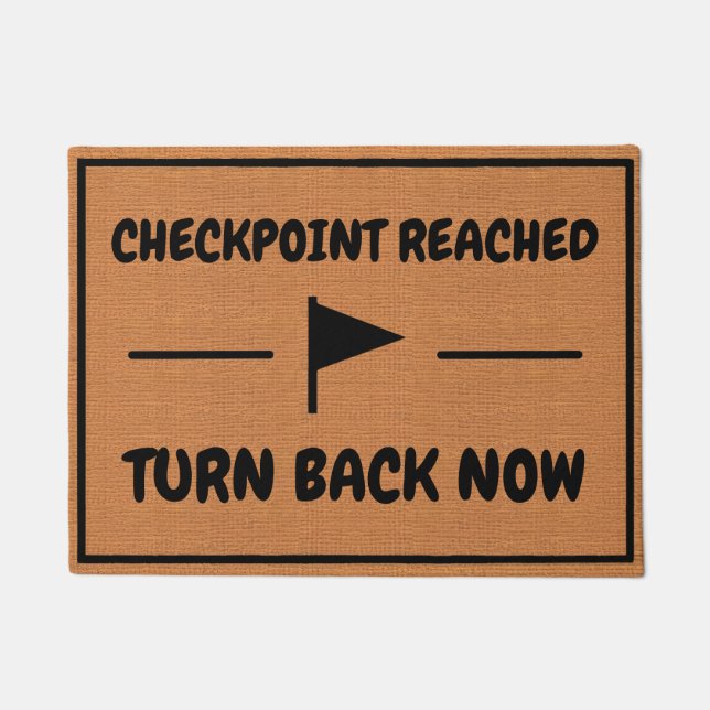 Grappige gaming Humor minimalistische rustieke int Deurmat (Voorkant)